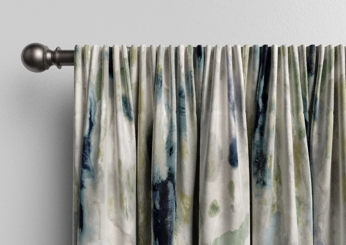 Interstellar, Teal - Made to Measure Curtains - Image 9